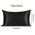 thumbnail image 5 of Unique Bargains Silk Pillowcase for Hair 1Pcs Black Standard, 5 of 8
