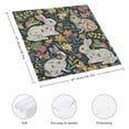 thumbnail image 3 of WYYP Rabbits Flowers Bird Cloth Napkin Reusable Polyester Gift Cloth Napkin 2 PCS, 3 of 7