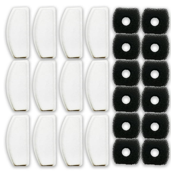 NISPIRA Charcoal Water Filter Replacements for ORSDA D30 67oz/2L Stainless Steal Pet Water Fountain, 12. Pack