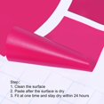thumbnail image 4 of PATIKIL 6x2.5" Footprint Sticker, 4 Pairs PVC Shoes Floor Decal Sign for Class Decor Stair Guide, Rose Red, 4 of 6