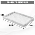 thumbnail image 2 of Natural Marble Tray for Bathroom & Vanity, 11.8 x 7.8 x 1.2 inch Decorative Stone Organizer with Non-Slip Feet, Luxury Countertop Tray for Perfume, Jewelry, Candles & Home Decor, Carabinieri, 2 of 7