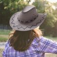 thumbnail image 3 of SAYOO Sombrero de vaquero de estilo occidental para mujeres y hombres SAYOO moda, 3 of 3