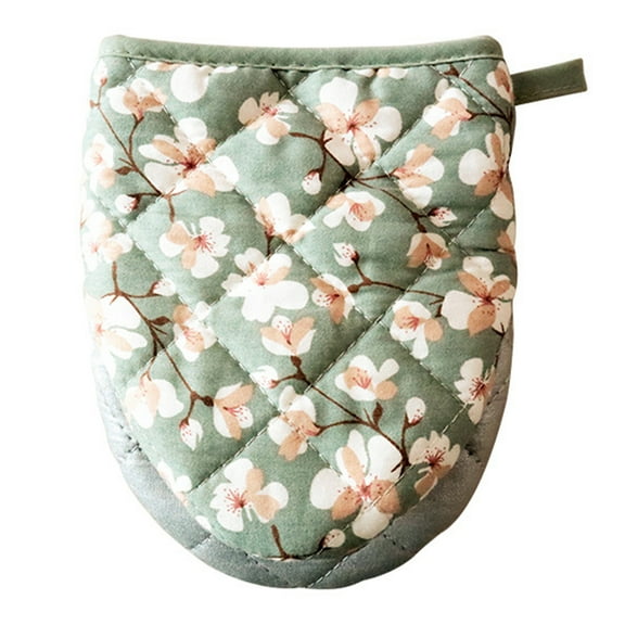 Mightlink 1Pc Insulated Glove Hanging Ring High Temperature Resistance Heart-shaped Hand Clip Insulation Pad for Bakery Shop