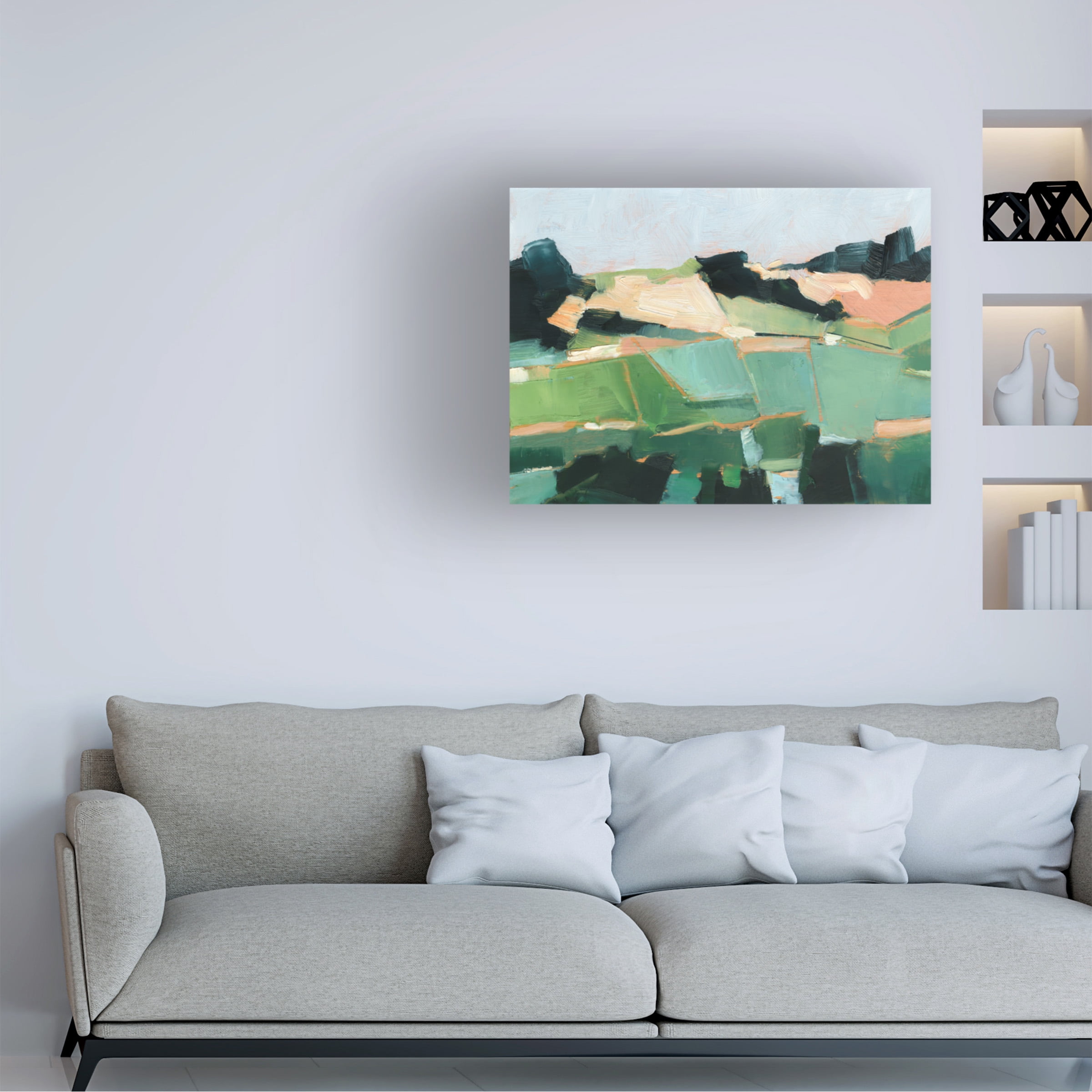 Ethan Harper 'Rolling Fields I' Canvas Art
