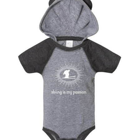 

Inktastic Skiing is my Passion Skier Gift Baby Boy or Baby Girl Bodysuit