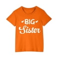 thumbnail image 2 of Piuwrlz Summer Short T Shirt Sleeve Kid Girl Boy Orange T-Shirt Cotton Crew Neck Shirt Top Orange Size 7 Years, 2 of 4