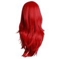 thumbnail image 2 of Wigs Synthetic Long Wavy Wig Red Heat Resistant Full Wig With Clips Fashion Hairpiece For Women Party Daily Wear 27in 70cm Long Wavy Hair Wig Makeup Organizers, 2 of 2