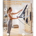 thumbnail image 6 of Vakiorn Wall Mounted Pilates Reformer Machine Maple Wood Springboard with Resistance Springs Fitness Trainer for Home Studio, 6 of 8