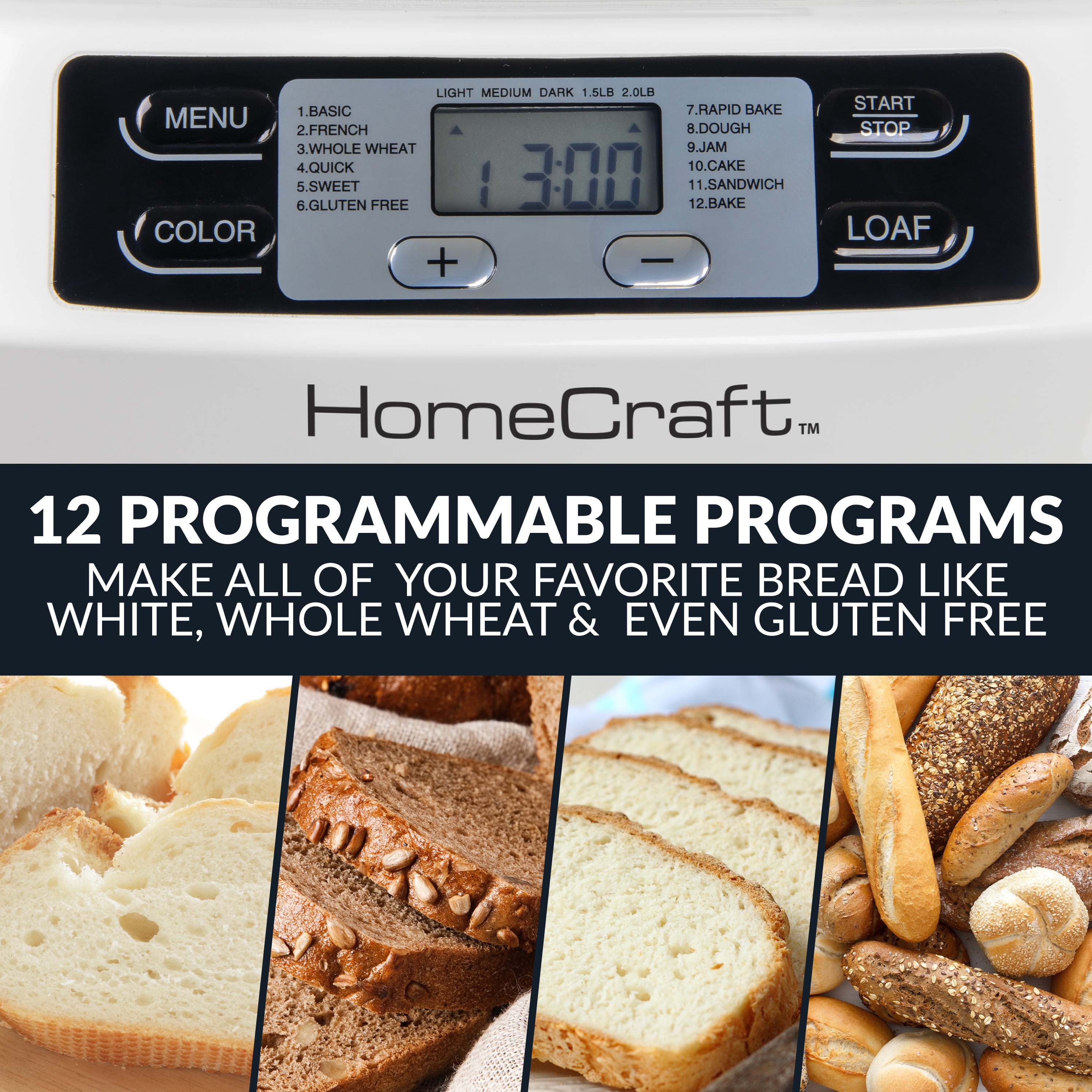 HomeCraft 2 Lbs Bread Maker & Reviews