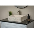 thumbnail image 3 of Rectangular Sloped Vessel Sink with Faucet Extension - Sunny Yellow Marble, 3 of 11