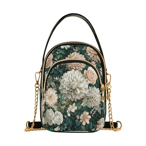 DIXRUYEE Cross Body Fashion Shoulder Waist Purse Bags Pastel Bloom Symphony Pocket Handbags
