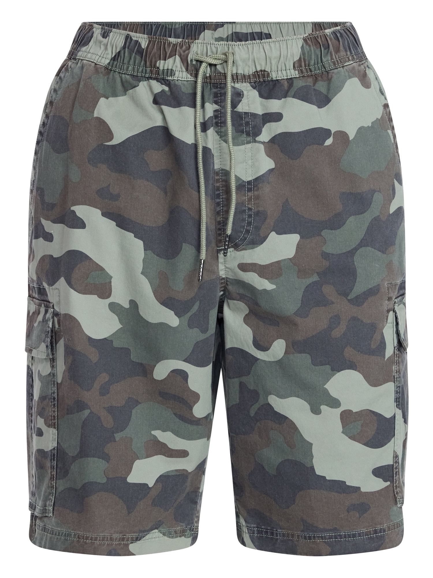 No Boundaries Twill Cargo Shorts, 10" Inseam, Men's XS-5XL