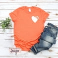 thumbnail image 2 of Pompotops T-shirt Imprimé Décontracté à Col Rond pour Adulte Orange Haut Ample à Manches Courtes, 2 of 3