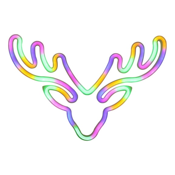 Moocorvic Christmas Neon Lights, LED Neon Lights For Wall Decoration, Battery Or USB Powered Christmas Shaped Decorative Wall Lights