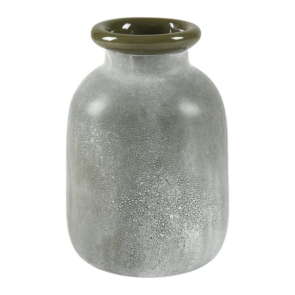 Elk Home Hollum Coastal Vase in Frosted Green Finish