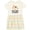 Natural with Stripes, variant on Cute Chicken Farming Girls Toddler Dress