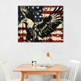 thumbnail image 2 of Orinice Eagle Flag Americo Makk Fine Art Aesthetic Poster Print Wall Painting for Classroom Kitchen Office Farmhouse Bathroom Room Decor Pictures Wall Art Painting Ready to Hang Canvas Living, 2 of 6