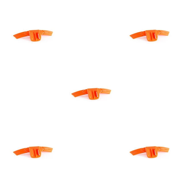 Wweixi Support de Menton de Casque de Moto Support de Caméra de Moto Portable Support de Sport Extérieur Base Sangle Pièces de Rechange Orange 5ensemble