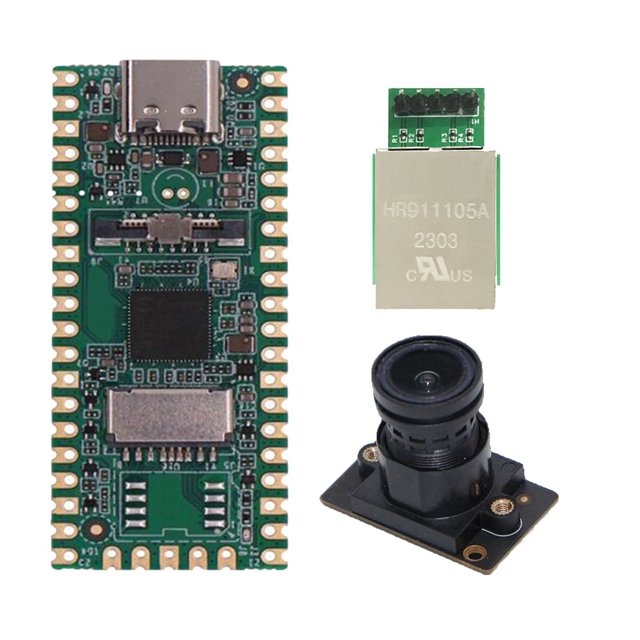 Placa de desarrollo RISC-V Milk-V Duo + cámara de 2 MP GC2083 + puerto RJ45 CV1800B compatible con Linux para entusiastas del IoT y gamers aficionados.