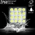 LED Work Lights for STF9 Truck, 4 Inch LED Light Pods 48W Square Work
