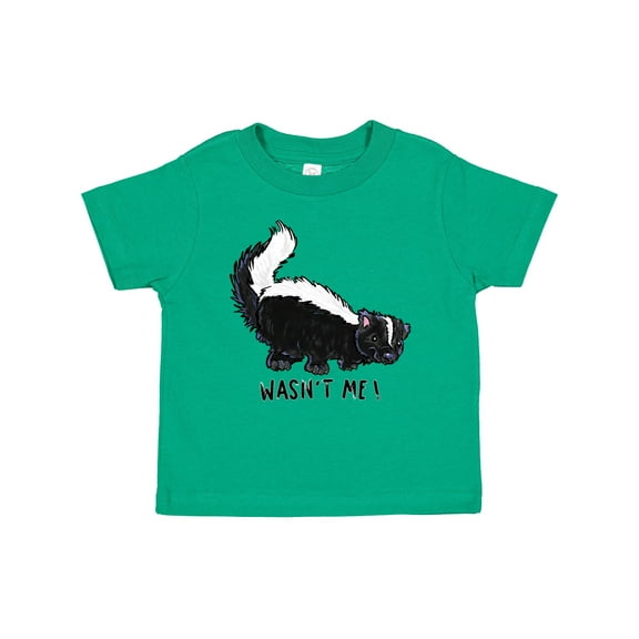 Inktastic Animals Cute Skunk Wasn't Me Boys or Girls Baby T-Shirt