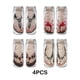 thumbnail image 3 of Jumpingount 4a Of Calcetines Estampados Para Mujer Personaliza El Conjunto Con Calcetines Con Patrón 3D Únicos En Los Pies Premium Medias, 3 of 6