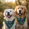 thumbnail image 2 of Dog Bandana 2 Pack,Green Christmas Dinosaur and Snowman Pattern Bandanas for Dogs,Cat Bandana,Small/ Large Dog Bandana 2 Size,Dog Bandanas Girl Boy, 2 of 6