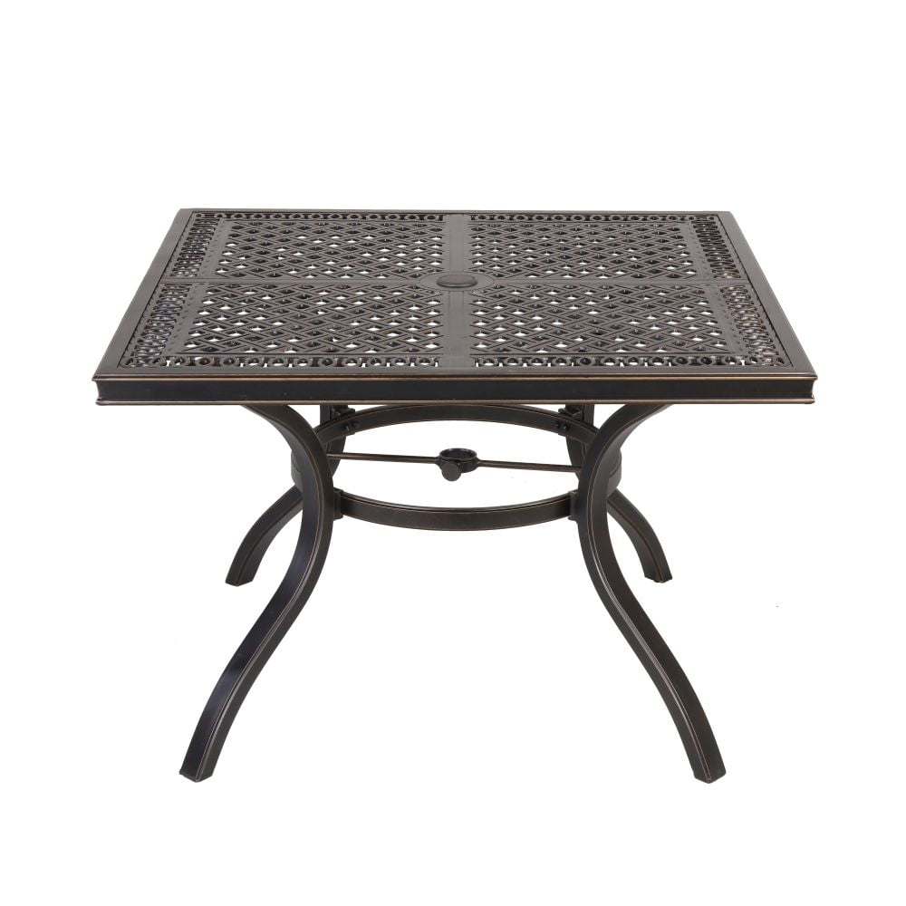 Kepooman 42" Outdoor Patio Garden Metal Coffee Table for Home, Black Gold Kepooman 42" Outdoor Patio Garden Metal Coffee Table for Home, Black Gold
