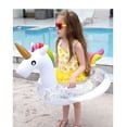 thumbnail image 5 of Flotador de piscina para bebés oso de fresa con dosel asiento brillante 80 ◆ 70 ◆ 57 cm Blanco, 5 of 5