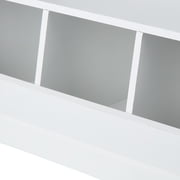 Mainstays Kids Bin Storage and Two Shelf Bookcase, White