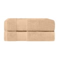 thumbnail image 2 of Superior Aria Turkish Cotton 2-Piece Bath Towel Set, Ultra Soft Heavyweight Towels, Hazelnut, 2 of 6