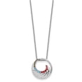 thumbnail image 2 of Diamond2Deal Collier Cercle Heureux en Argent Sterling 925 Rhodié Multi-Couleur CZ pour Femmes 18 Pouces, 2 of 5
