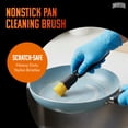 thumbnail image 2 of Brushtech Advanced Nonstick Pan Cleaning Brush – Scratch-Safe Heavy Duty Kitchen Scrubber for Cookware, Pots & Skillets, Designed for Residue & Grease Removal, Durable Nylon Bristles, 2 of 7