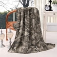 thumbnail image 2 of Brown Camo Deer Tree Pattern Blanket,Comfortable Soft Flannel Throw Blanket,All Season,Warm Lightweight Blankets for Sofa Bed Couch Living Room Chair,60"x80", 2 of 4