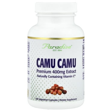 Paradise Herbs Camu Camu Premium Extract, 400 mg, 180 Vegetarian Capsules
