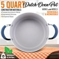 thumbnail image 2 of NutriChef Dutch Oven Pot with Lid - Non-Stick Kitchen Cookware with Tempered Glass Lids, 5 Quart, 2 of 7
