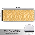 thumbnail image 5 of Kitchen Rugs Sets Of 2,Orange Daisy Flower Floral Pattern Anti Fatigue Kitchen Mat Rugs Non Slip Washable,Decorative Kitchen Floor Mats for Kitchen,Sink,Laundry,17"x47"+17"x47", 5 of 5
