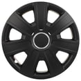 thumbnail image 2 of CCIYU 4 X Full Hub Cap PP Black 14" Rim HubCap Wheel Skin Cover Caps Set Covers Replacement Snap-On, 2 of 5