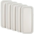 thumbnail image 2 of 5pcs Bandeja de maceta de plástico Preservativo Transpirable Ahorro de agua Resistente a la sequía Transmisión de luz Bandeja rectangular (Beige), 2 of 5