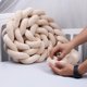 thumbnail image 2 of Cuna tejida con nudo largo, bola de 3 hebras trenzadas, decoración para habitación de niños, valla protectora para cama de bebé, 2 of 6