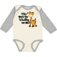thumbnail image 3 of Inktastic Oh Were You Waiting for Me with Baby Giraffe Boys or Girls Long Sleeve Baby Bodysuit, 3 of 5