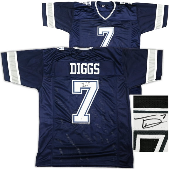 Dallas Cowboys Trevon Diggs Autographed Blue Jersey TriStar 233663