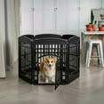 thumbnail image 5 of Dog playpen with gate, 4-piece pet exercise fence – indoor and outdoor puppy playpen, portable plastic pet fence, suitable for small and medium-sized dogs, foldable., 5 of 7
