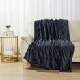 thumbnail image 4 of Better Homes & Gardens Grey Twisted Rib Faux Fur Throw, 50" x 72", 4 of 9