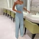 thumbnail image 2 of Mono informal con volantes en la cintura y corte ajustado para mujer Fridja  alkflakhf36594, 2 of 8