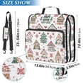 thumbnail image 2 of FORMRS Zipper Binder with Shoulder Strap 2-inch Ring 500 Sheet Capacity File Bag, Beige Nordic Christmas House, 2 of 5