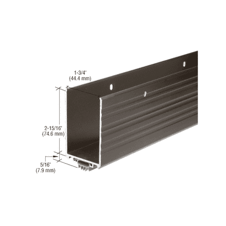 - CRL Dark Bronze Anodized Finish Wrap Around Door Shoe With Vinyl Weatherseal for 36