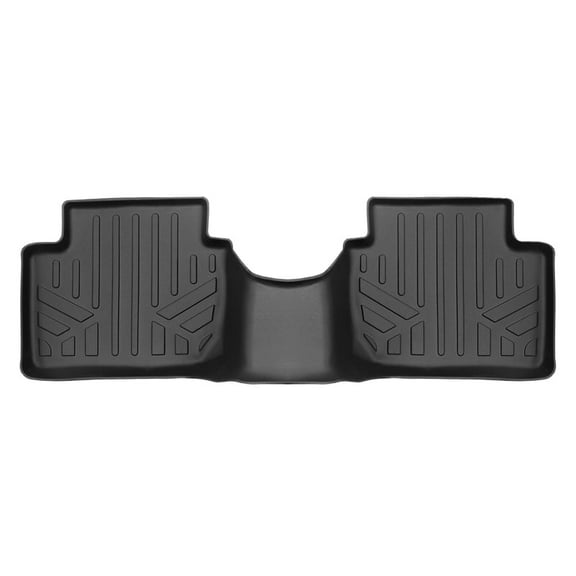 SMARTLINER Custom Fit All Weather 2nd Row Black Floor Mat Liners Compatible With 2019-2023 Mazda 3 (Only Fits AWD Models)