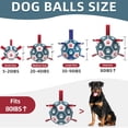 thumbnail image 2 of Balón de fútbol para perros QDAN extra grande para perros grandes, azul y rojo, 2 of 7