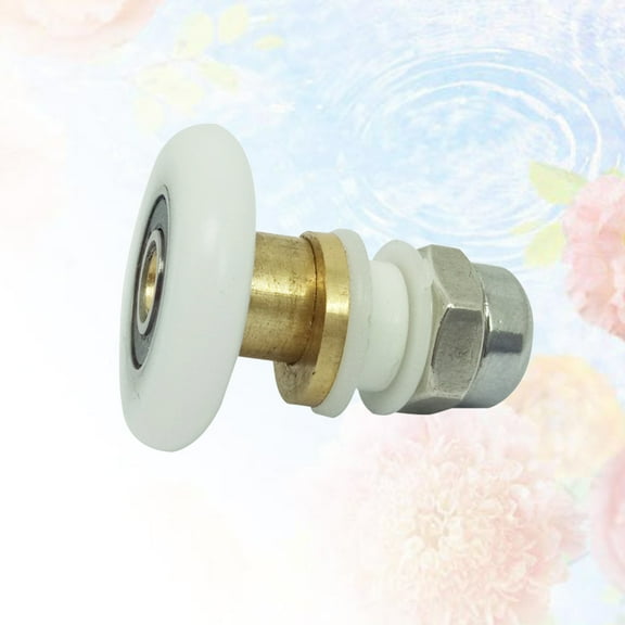 MLINS 4 Pcs 28mm Shower Glass Sliding Door Hanging Wheel Roller Bathroom Sliding Cabinet Eccentric Pulleys